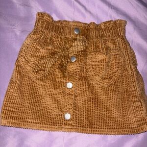 Old Navy Tan Corduroy Skirt
